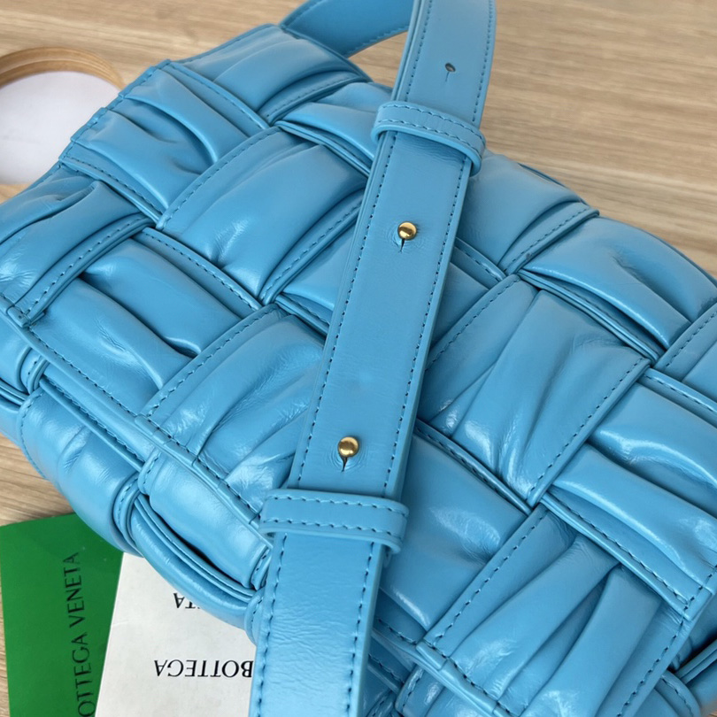 Bottega Veneta Cassette Foulard Intreccio Leather Cross-Body Bag - DopestKickz