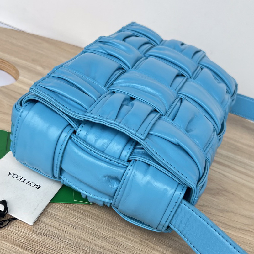 Bottega Veneta Cassette Foulard Intreccio Leather Cross-Body Bag - DopestKickz