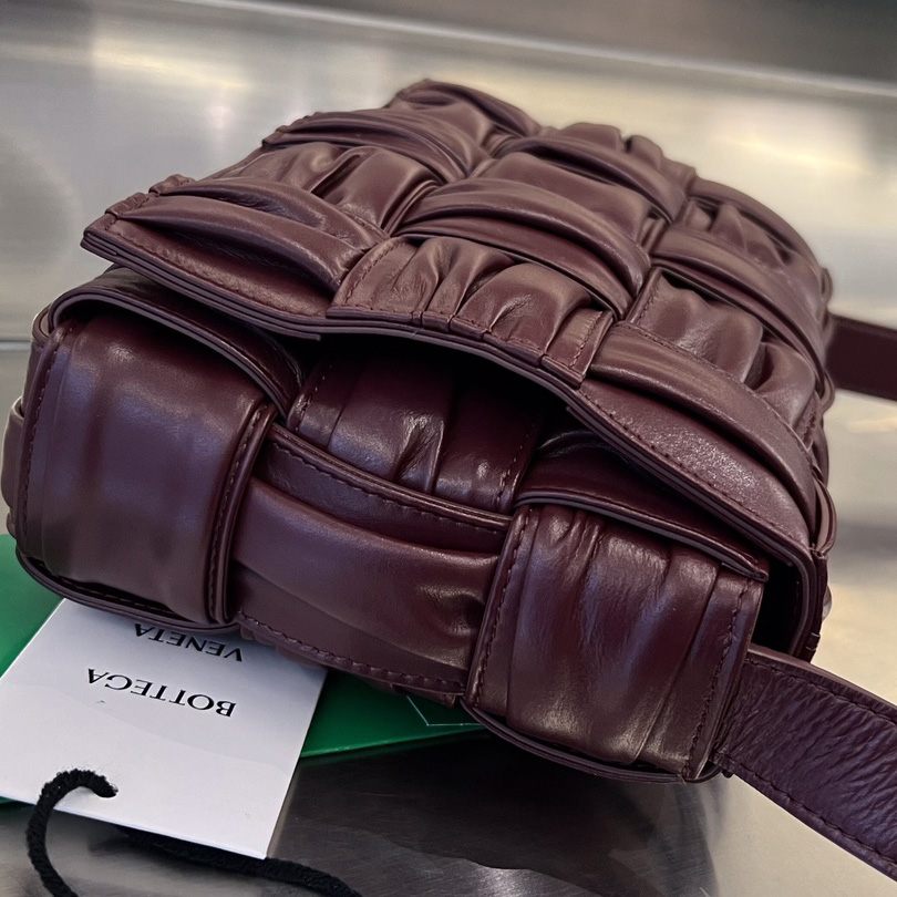 Bottega Veneta Cassette Foulard Intreccio Leather Cross-Body Bag - DopestKickz