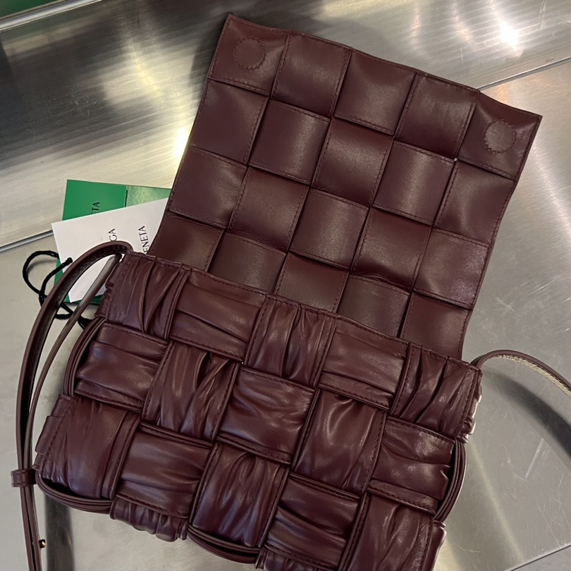 Bottega Veneta Cassette Foulard Intreccio Leather Cross-Body Bag - DopestKickz