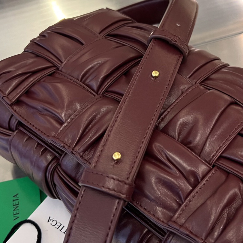 Bottega Veneta Cassette Foulard Intreccio Leather Cross-Body Bag - DopestKickz