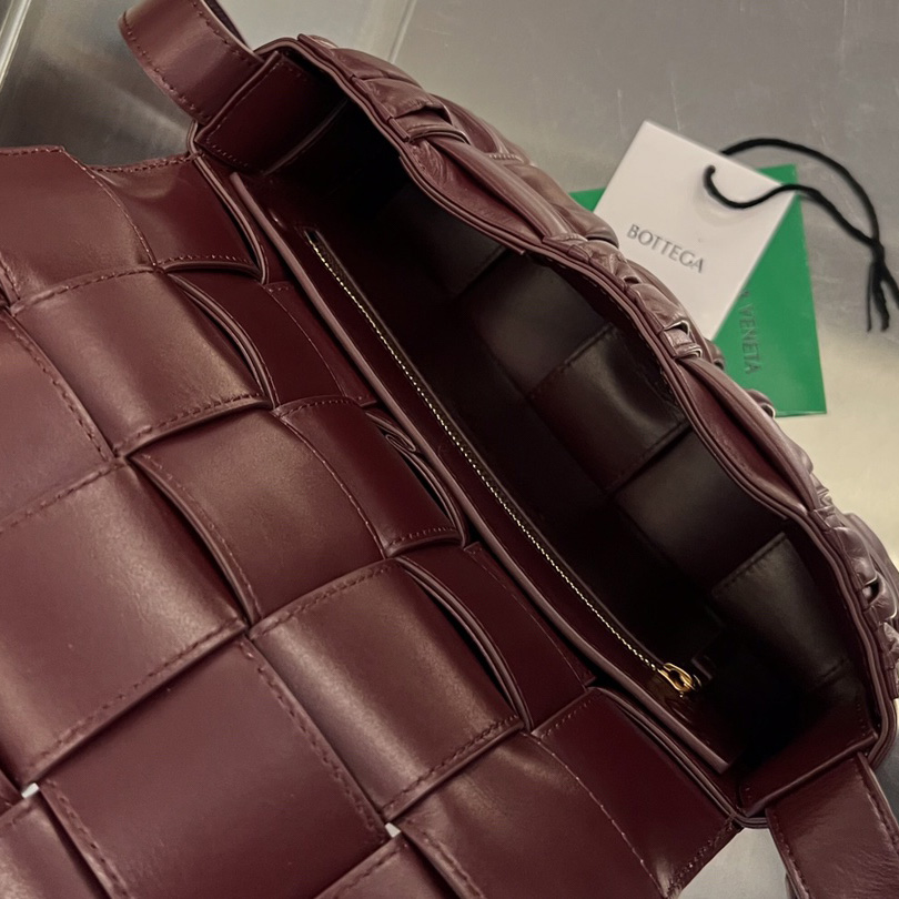 Bottega Veneta Cassette Foulard Intreccio Leather Cross-Body Bag - DopestKickz