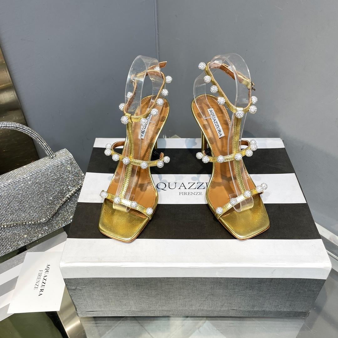 Aquazzura Cha Cha Cha Crystal Sandal  95 - DopestKickz