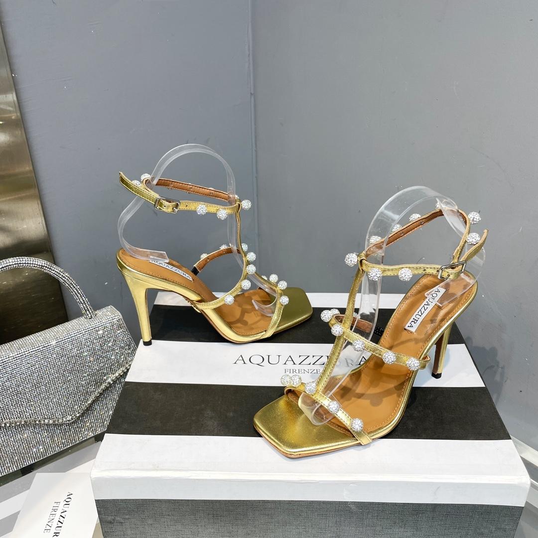 Aquazzura Cha Cha Cha Crystal Sandal  95 - DopestKickz