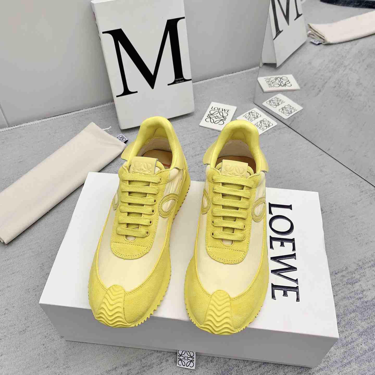 Loewe Flow Runner In Nylon And Suede - DopestKickz
