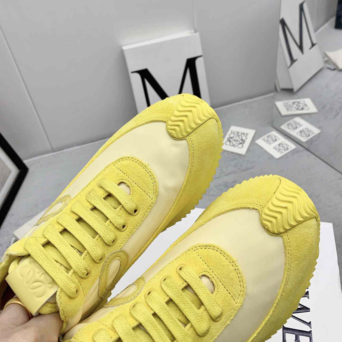 Loewe Flow Runner In Nylon And Suede - DopestKickz