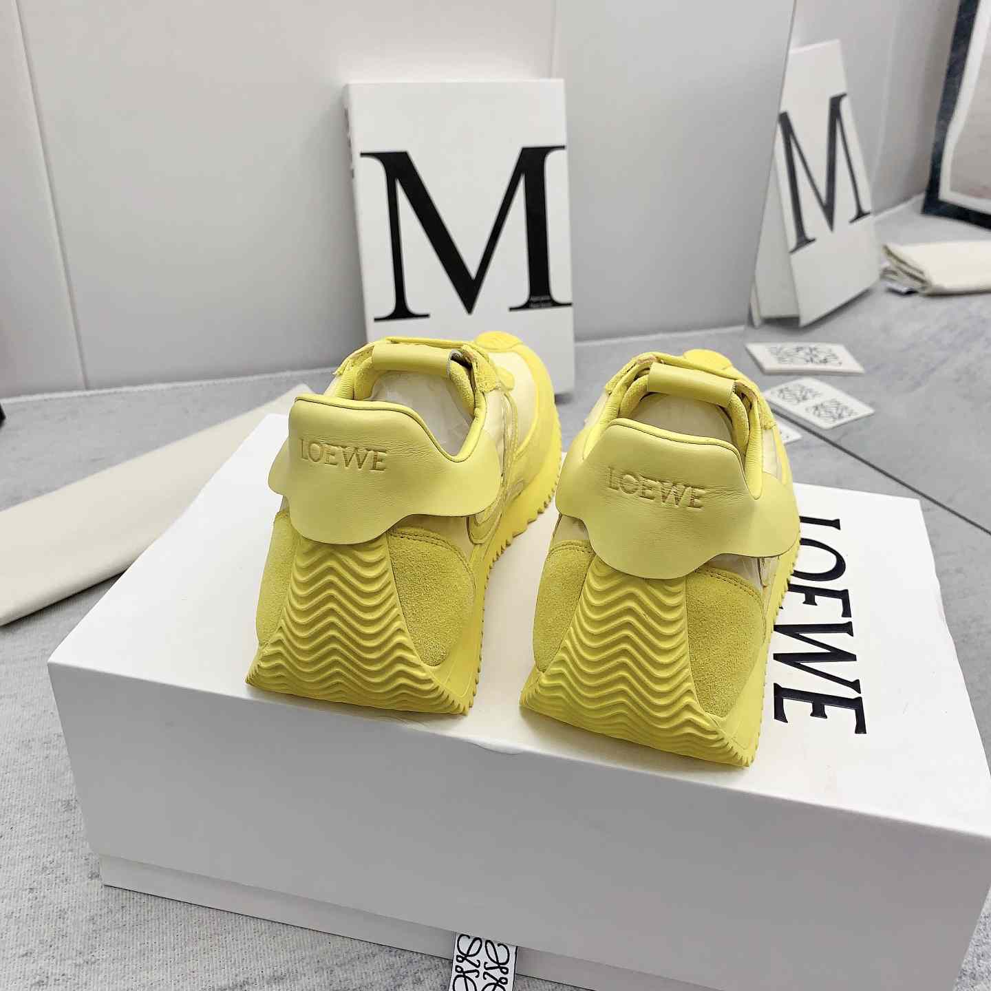 Loewe Flow Runner In Nylon And Suede - DopestKickz