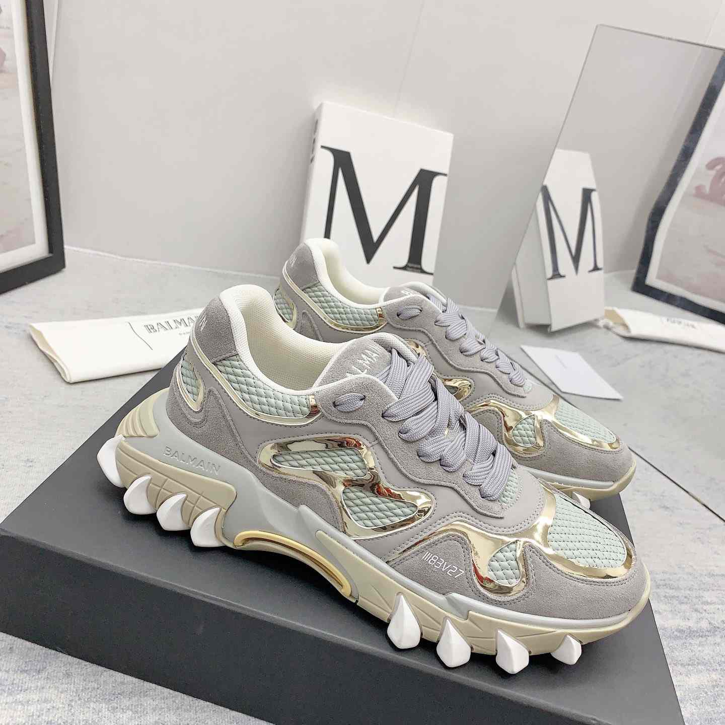 Balmain Beige B-East Sneakers - DopestKickz