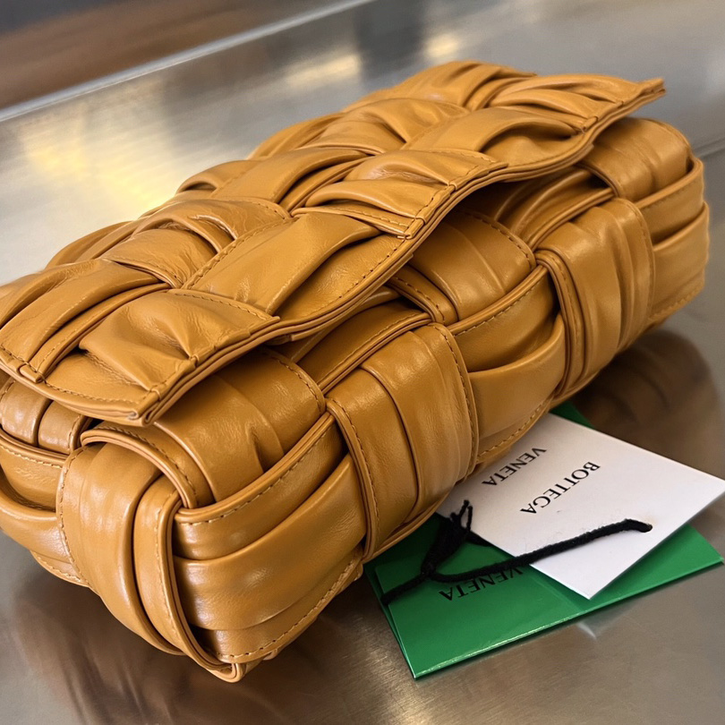 Bottega Veneta Cassette Foulard Intreccio Leather Cross-Body Bag - DopestKickz