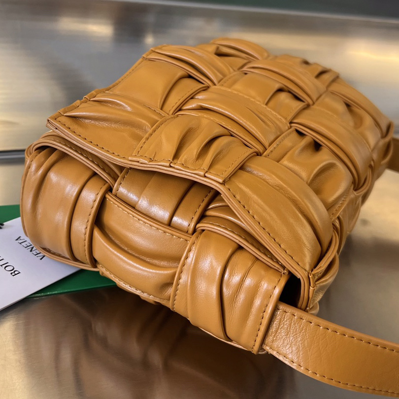 Bottega Veneta Cassette Foulard Intreccio Leather Cross-Body Bag - DopestKickz