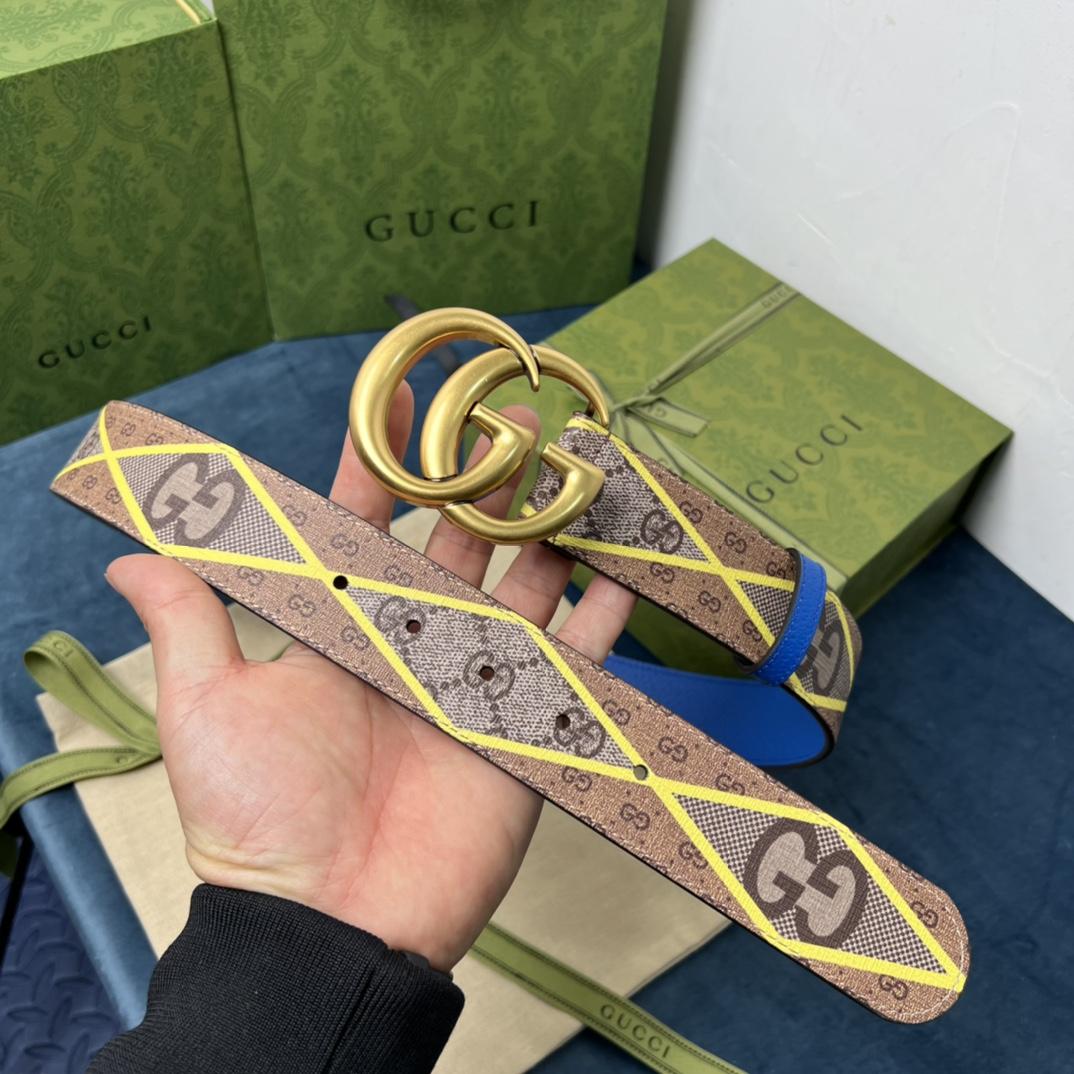 Gucci GG Marmont Wide Belt - DopestKickz