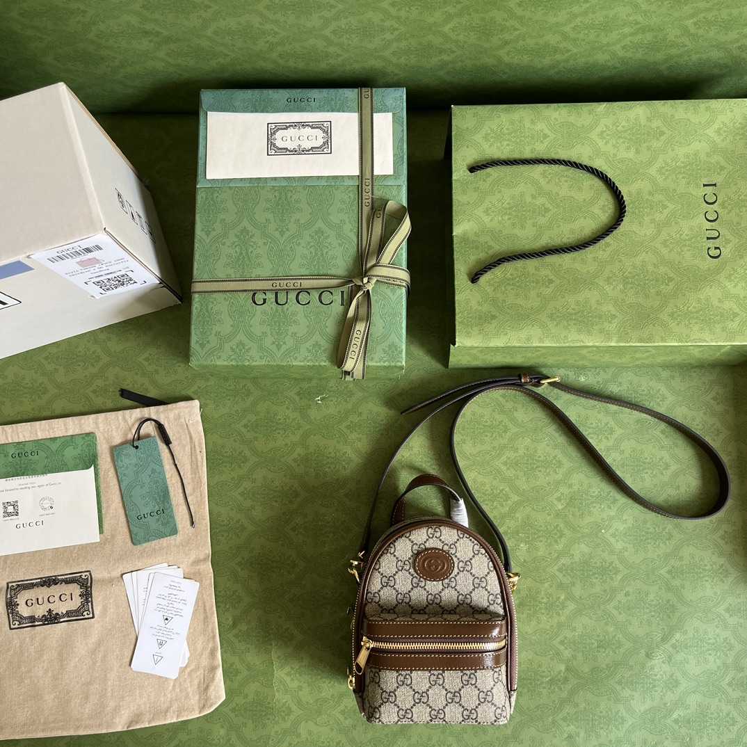 Gucci Multi-Function Bag With Interlocking G(15-19-8cm) - DopestKickz