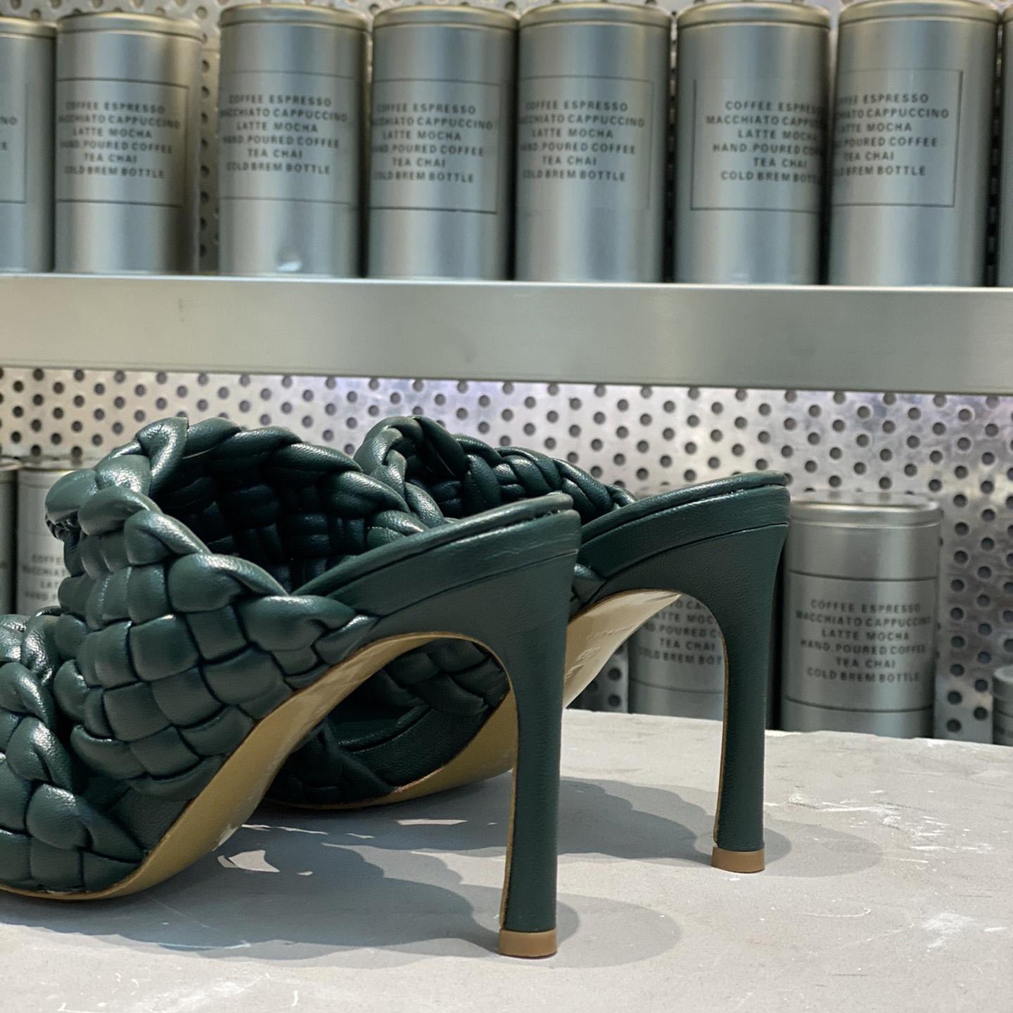 Bottega Veneta Curve Twisted And Padded Intreccio Leather Mules - DopestKickz