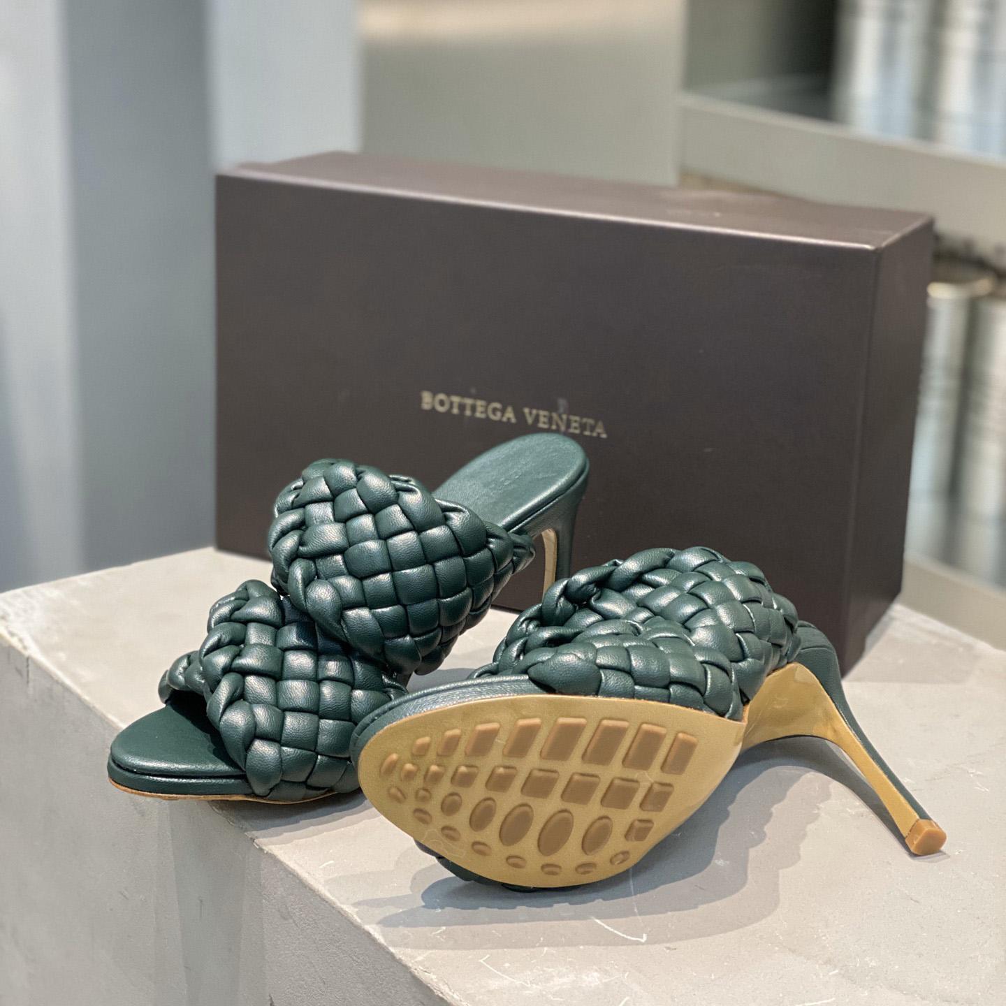 Bottega Veneta Curve Twisted And Padded Intreccio Leather Mules - DopestKickz