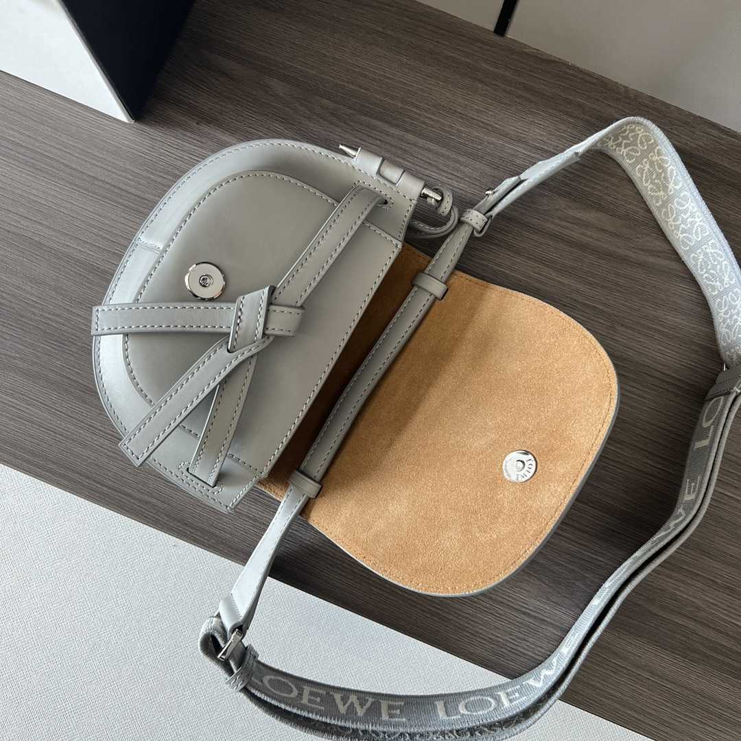 Loewe Mini Gate Dual Bag In Soft Calfskin And Jacquard - DopestKickz