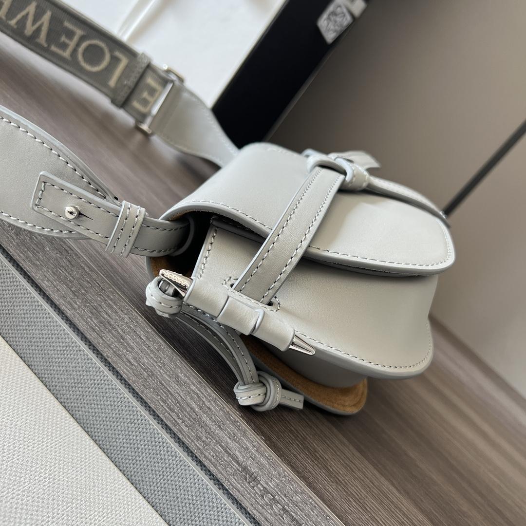Loewe Mini Gate Dual Bag In Soft Calfskin And Jacquard - DopestKickz