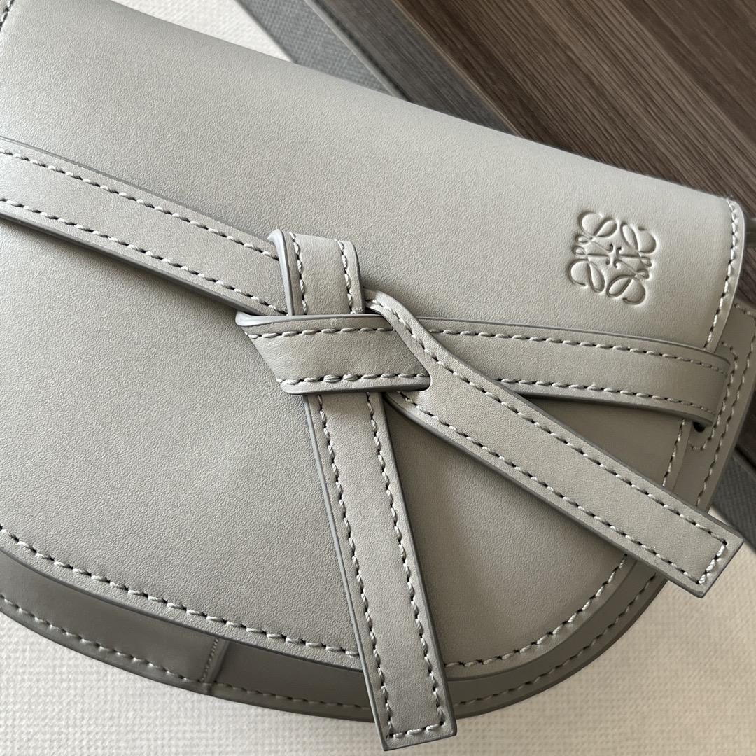 Loewe Mini Gate Dual Bag In Soft Calfskin And Jacquard - DopestKickz