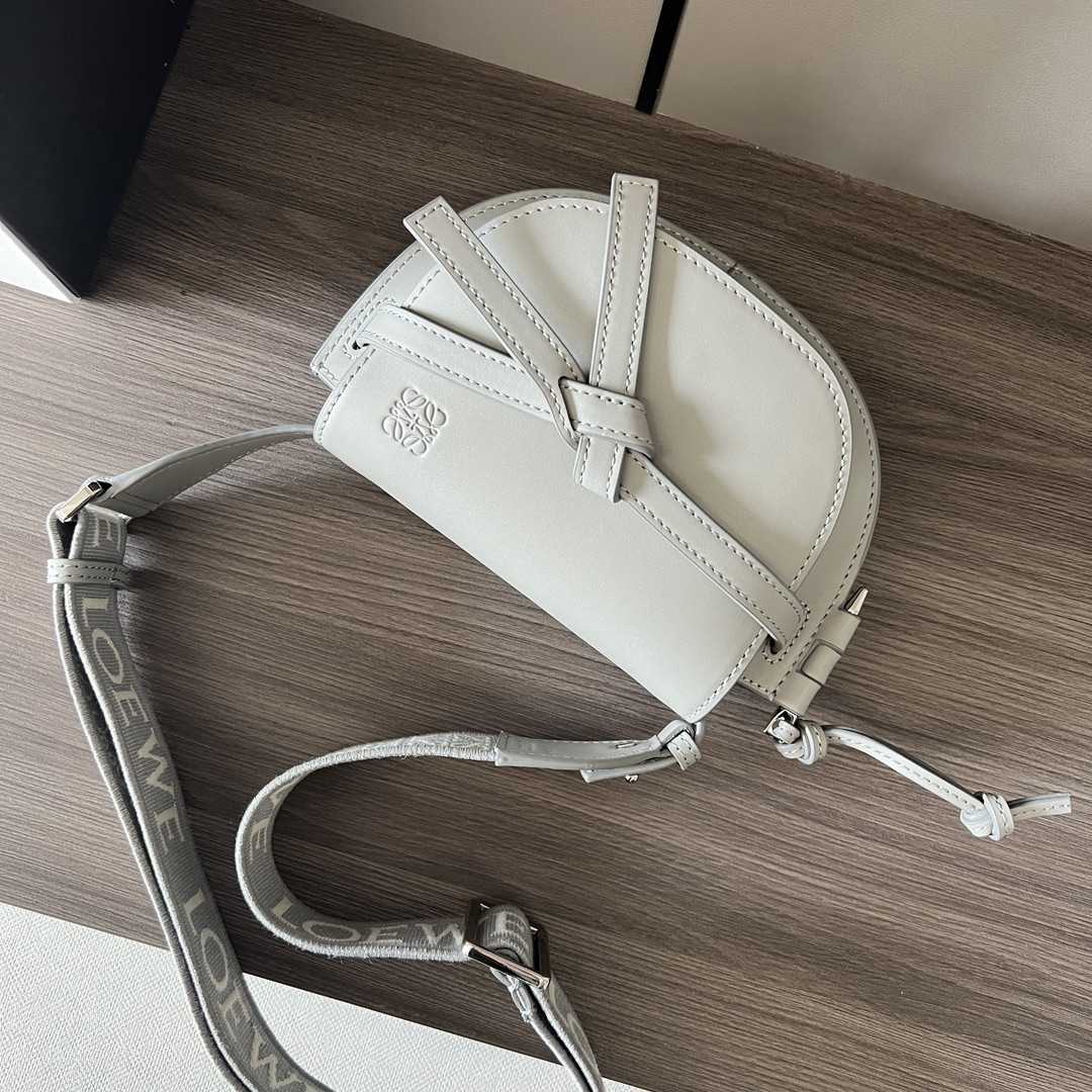 Loewe Mini Gate Dual Bag In Soft Calfskin And Jacquard - DopestKickz
