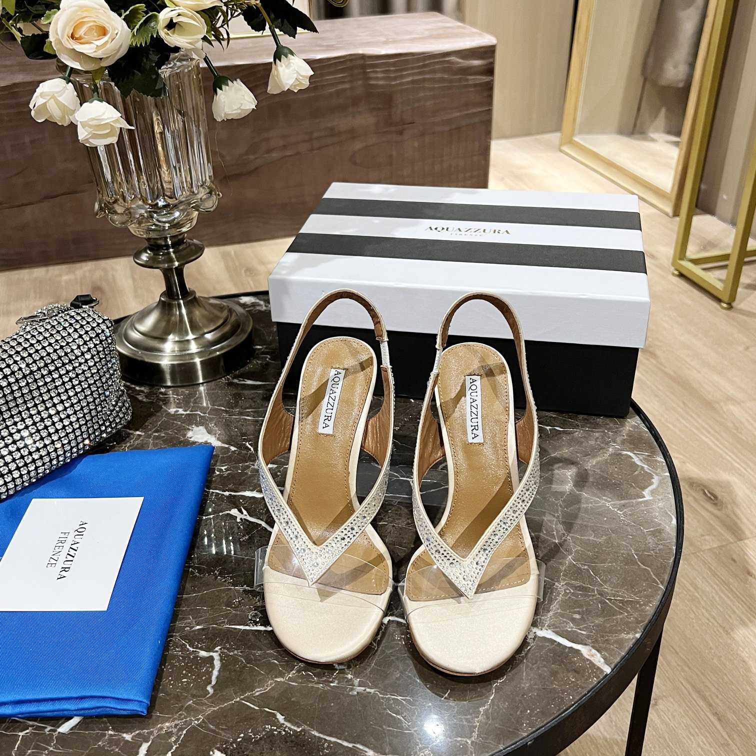 Aquazzura Izzy Plexi Sandal 105 - DopestKickz