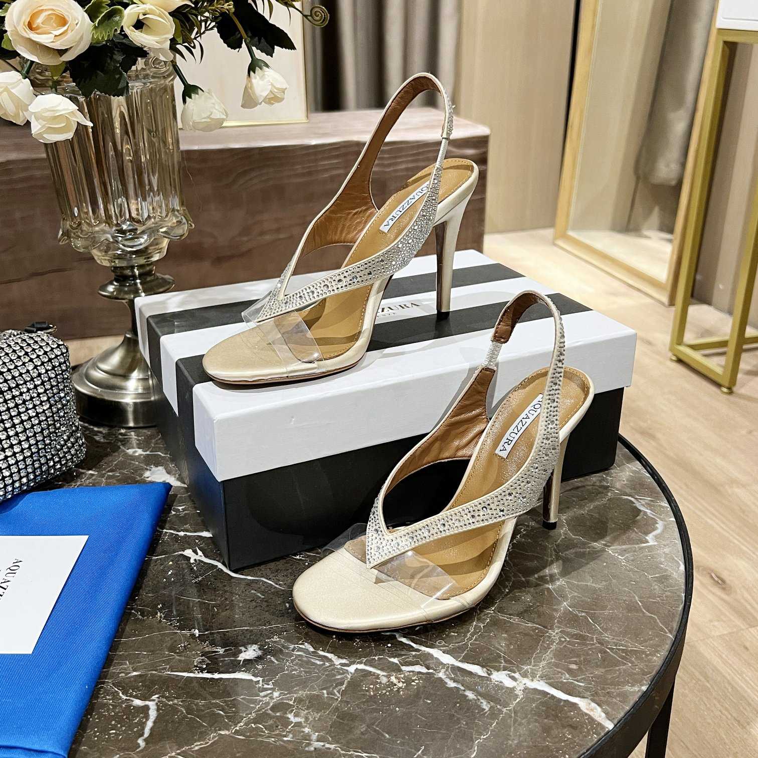 Aquazzura Izzy Plexi Sandal 105 - DopestKickz