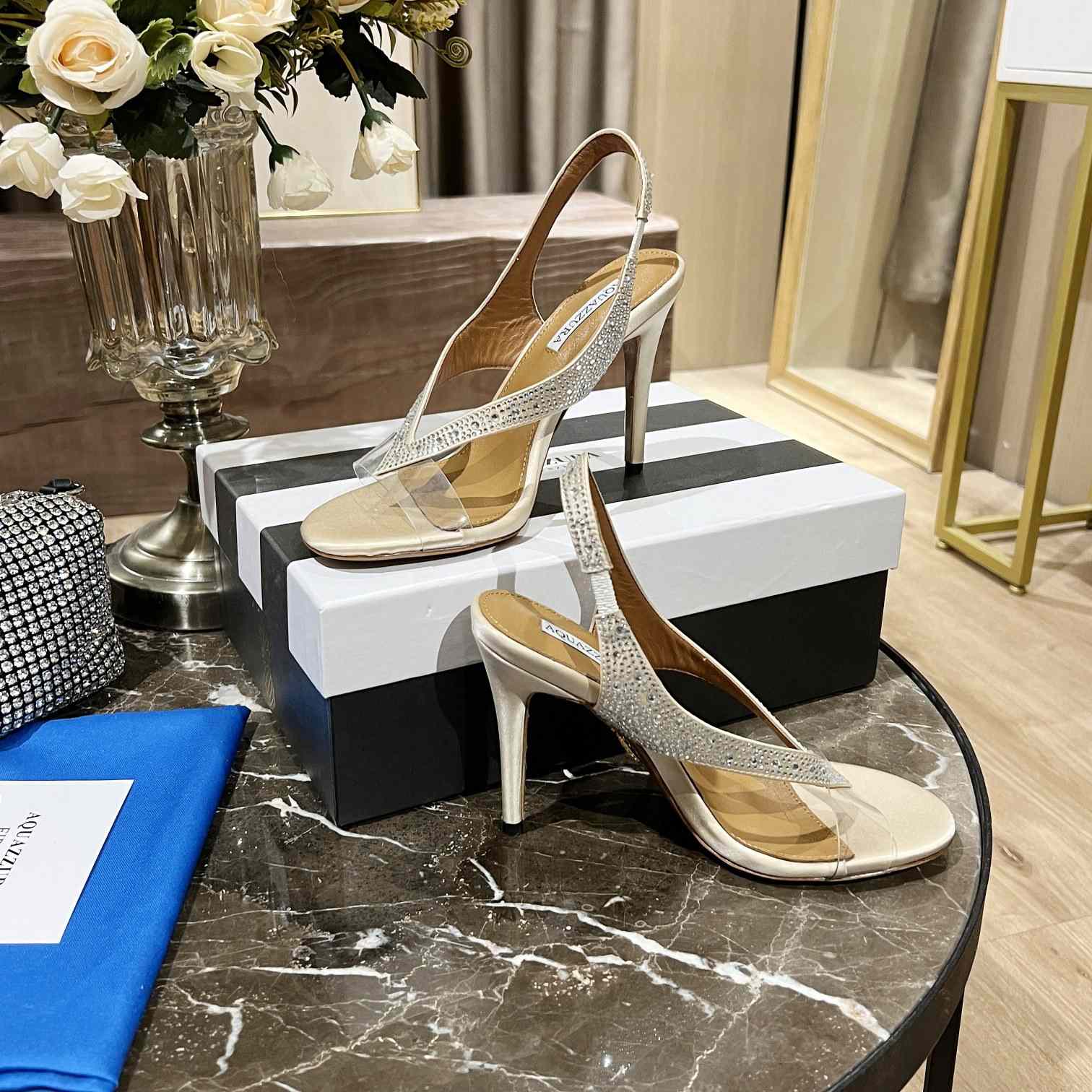 Aquazzura Izzy Plexi Sandal 105 - DopestKickz