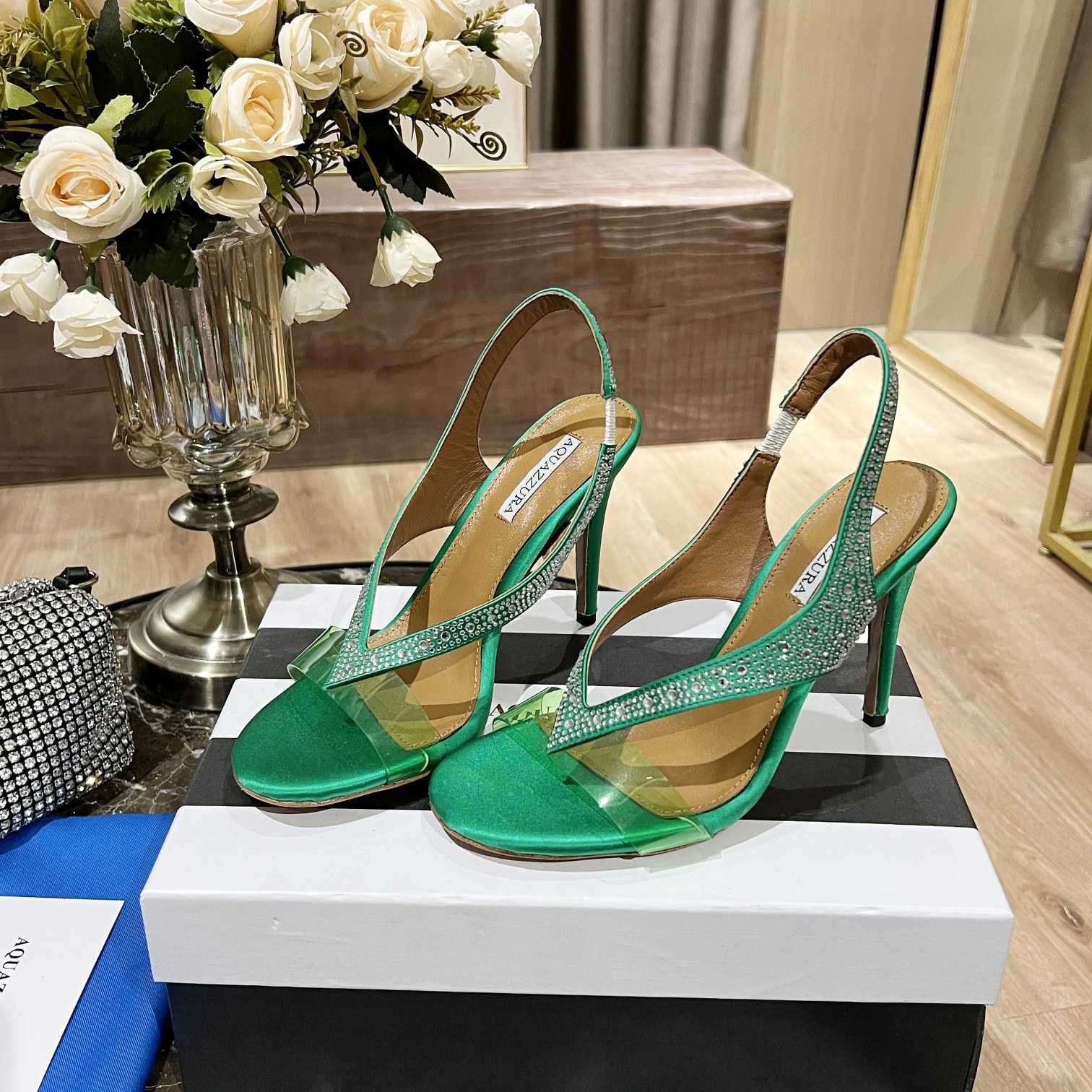 Aquazzura Izzy Plexi Sandal 105 - DopestKickz