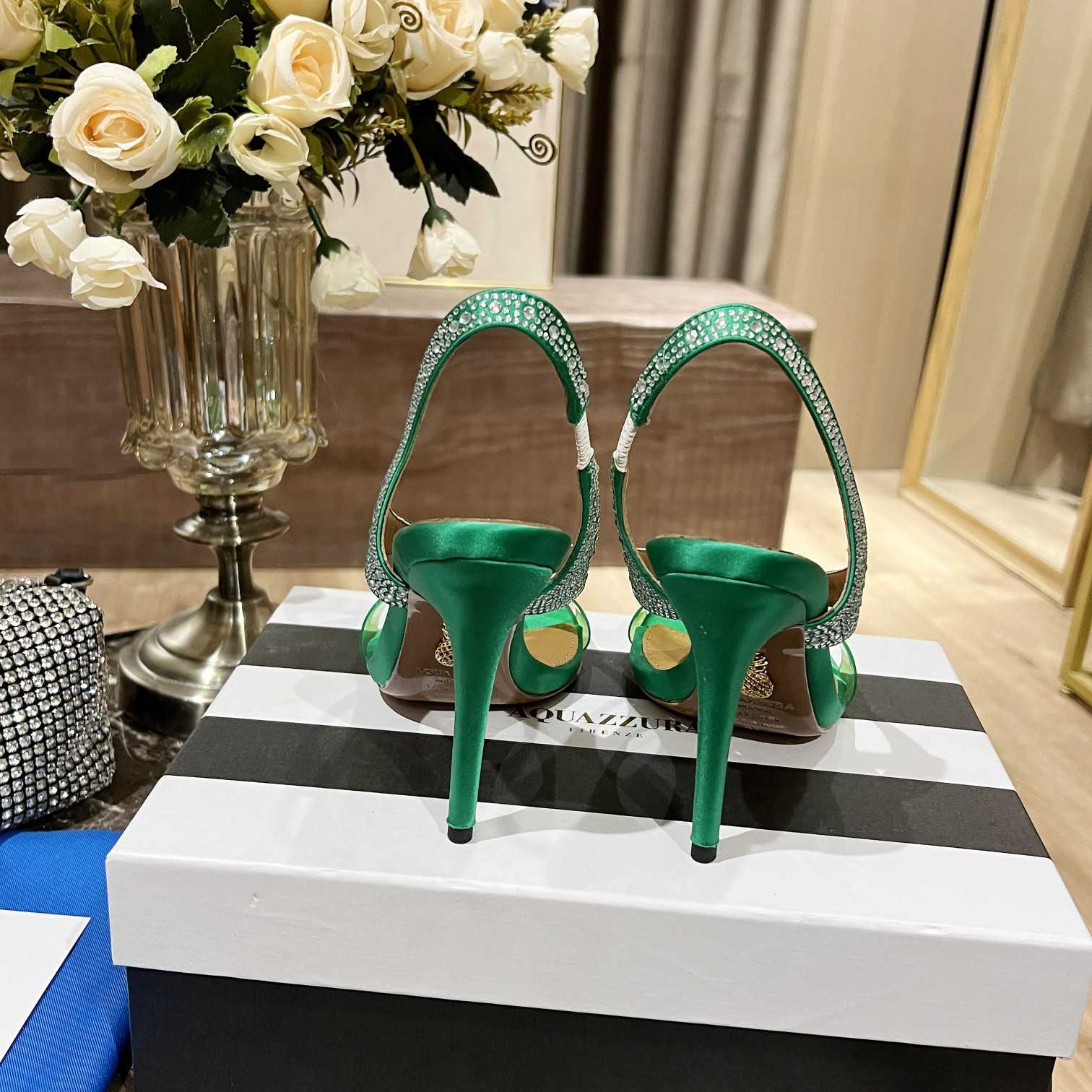 Aquazzura Izzy Plexi Sandal 105 - DopestKickz