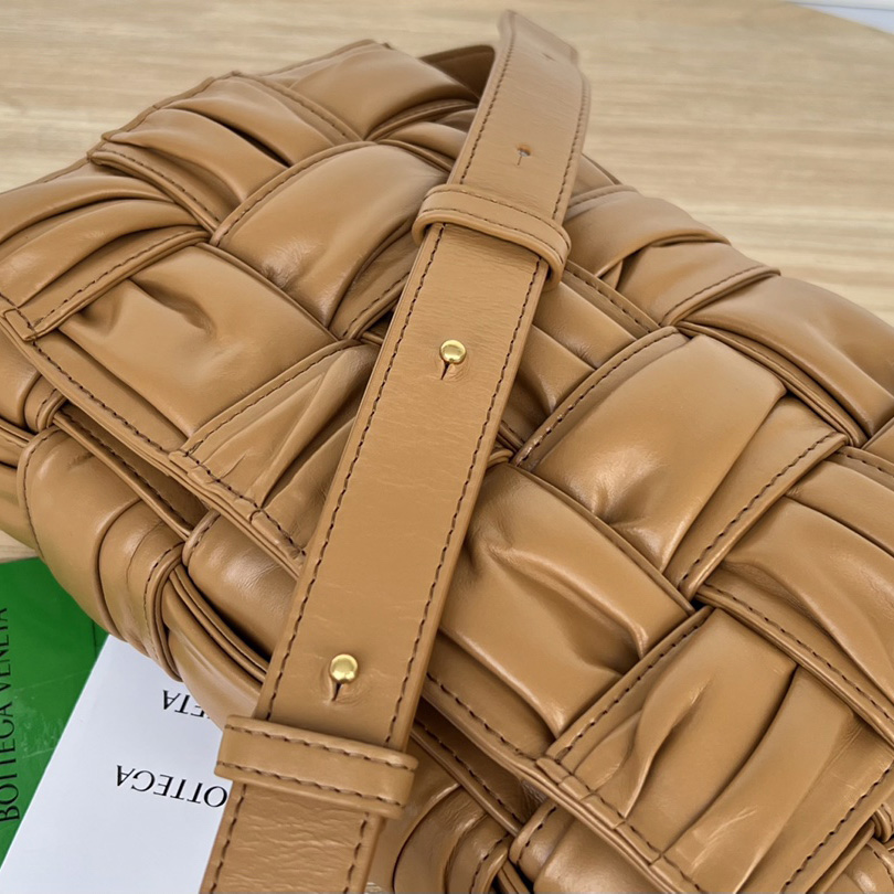 Bottega Veneta Cassette Foulard Intreccio Leather Cross-Body Bag - DopestKickz