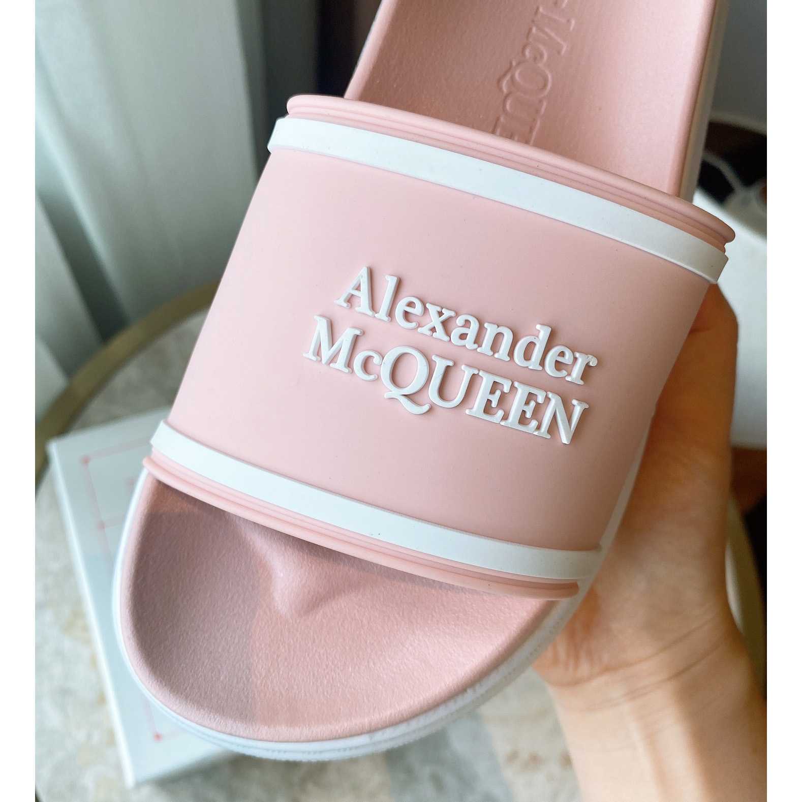 Alexander Mqueen Oversized Hybrid Signature Slide  - DopestKickz