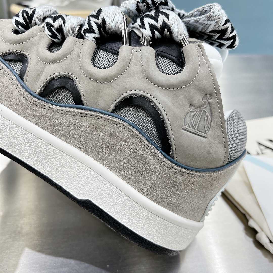 Lanvin Leather Curb Sneakers - DopestKickz