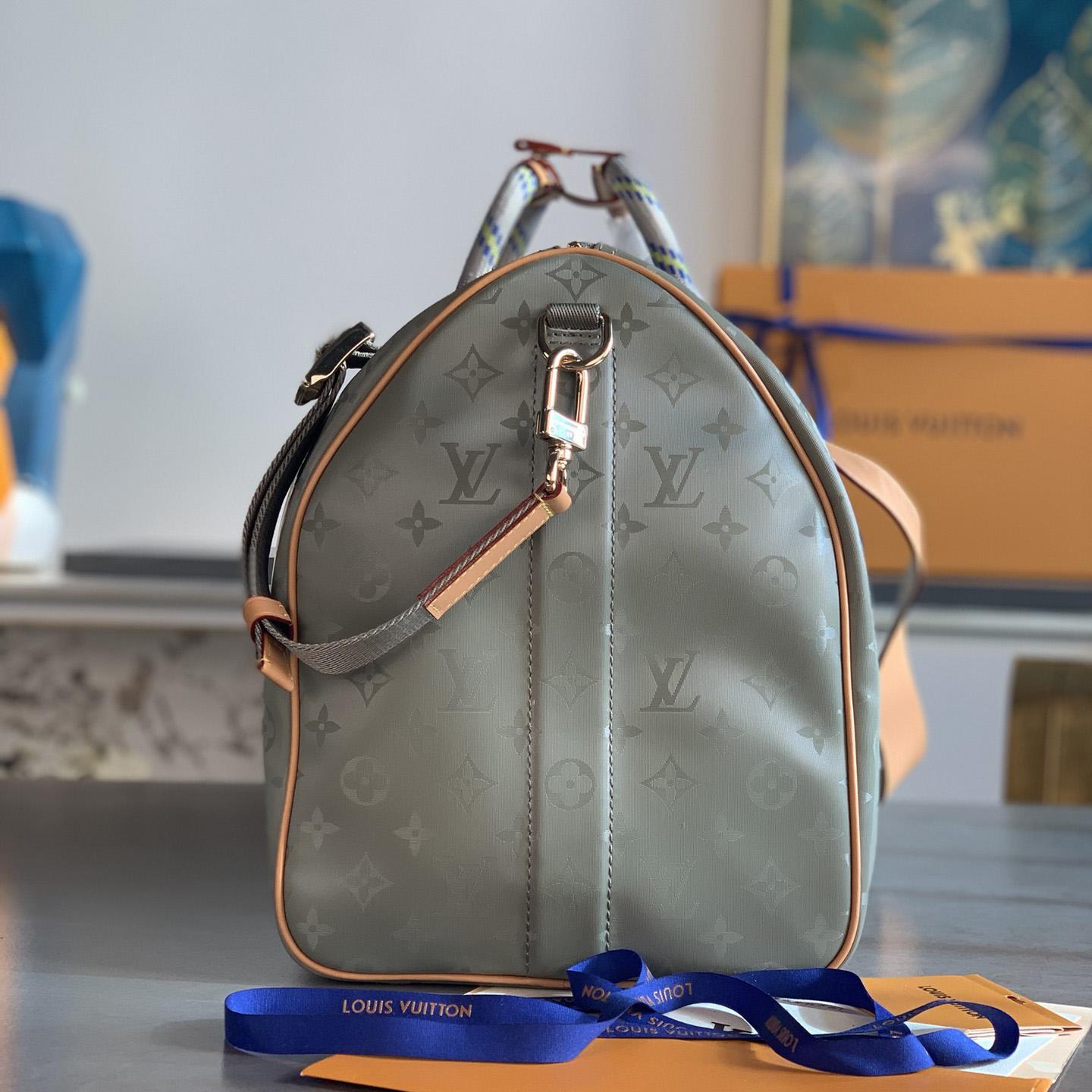 Louis Vuitton Keepall Bandouliere Monogram Titanium 50 Grey - DopestKickz