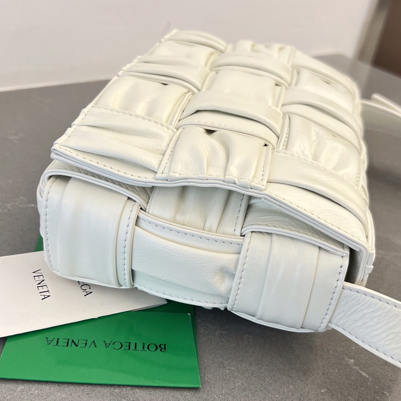 Bottega Veneta Cassette Foulard Intreccio Leather Cross-Body Bag - DopestKickz