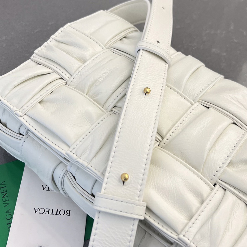 Bottega Veneta Cassette Foulard Intreccio Leather Cross-Body Bag - DopestKickz