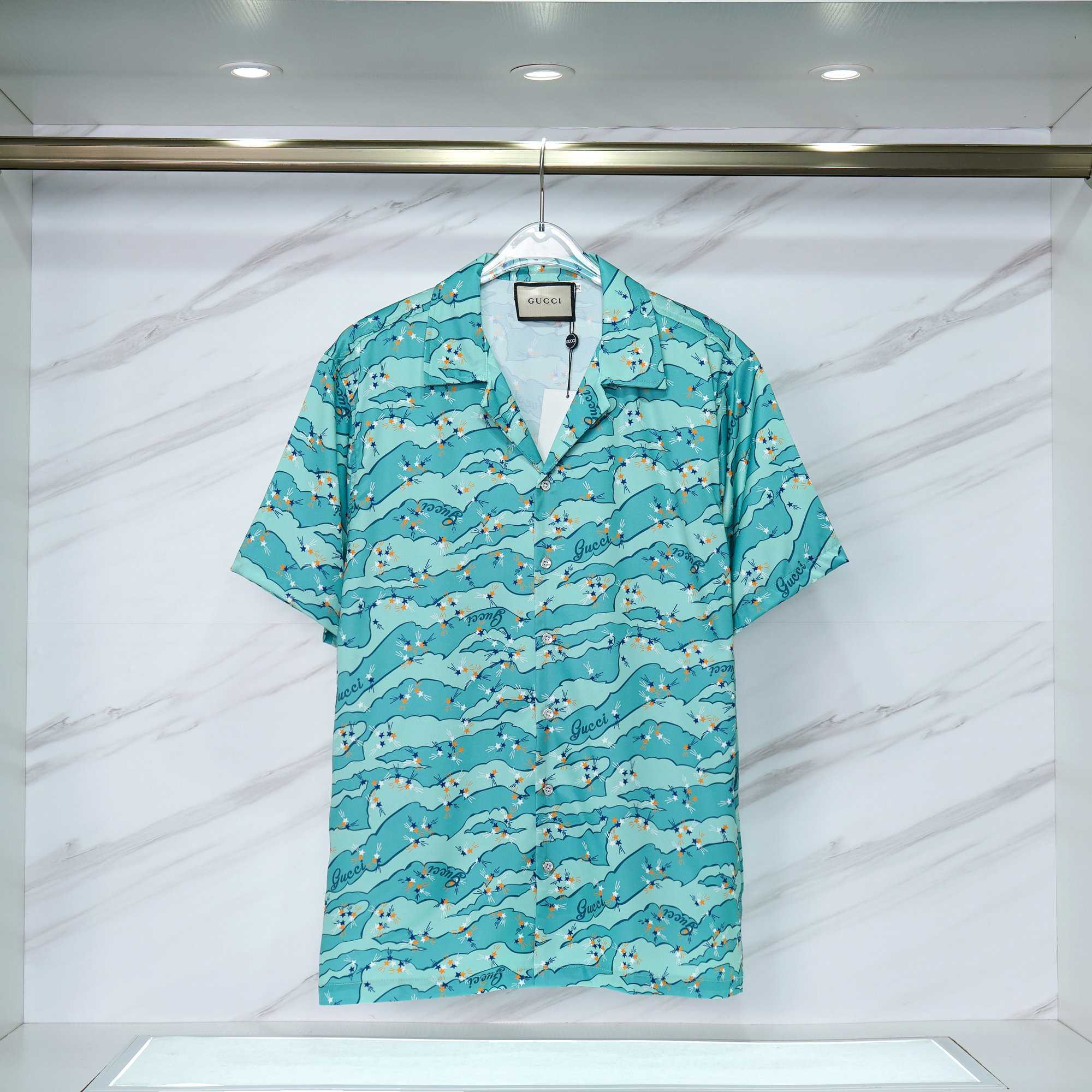 Gucci Lovelight Viscose Bowling Shirt & Shorts - DopestKickz
