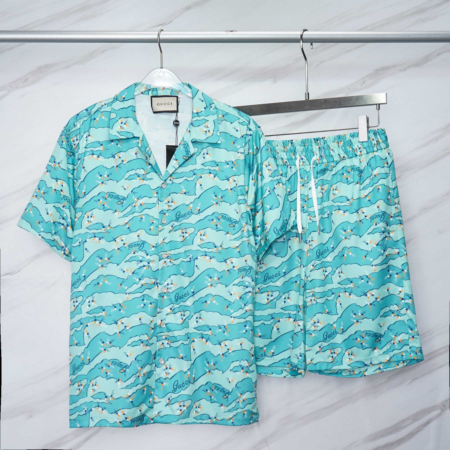Gucci Lovelight Viscose Bowling Shirt & Shorts - DopestKickz
