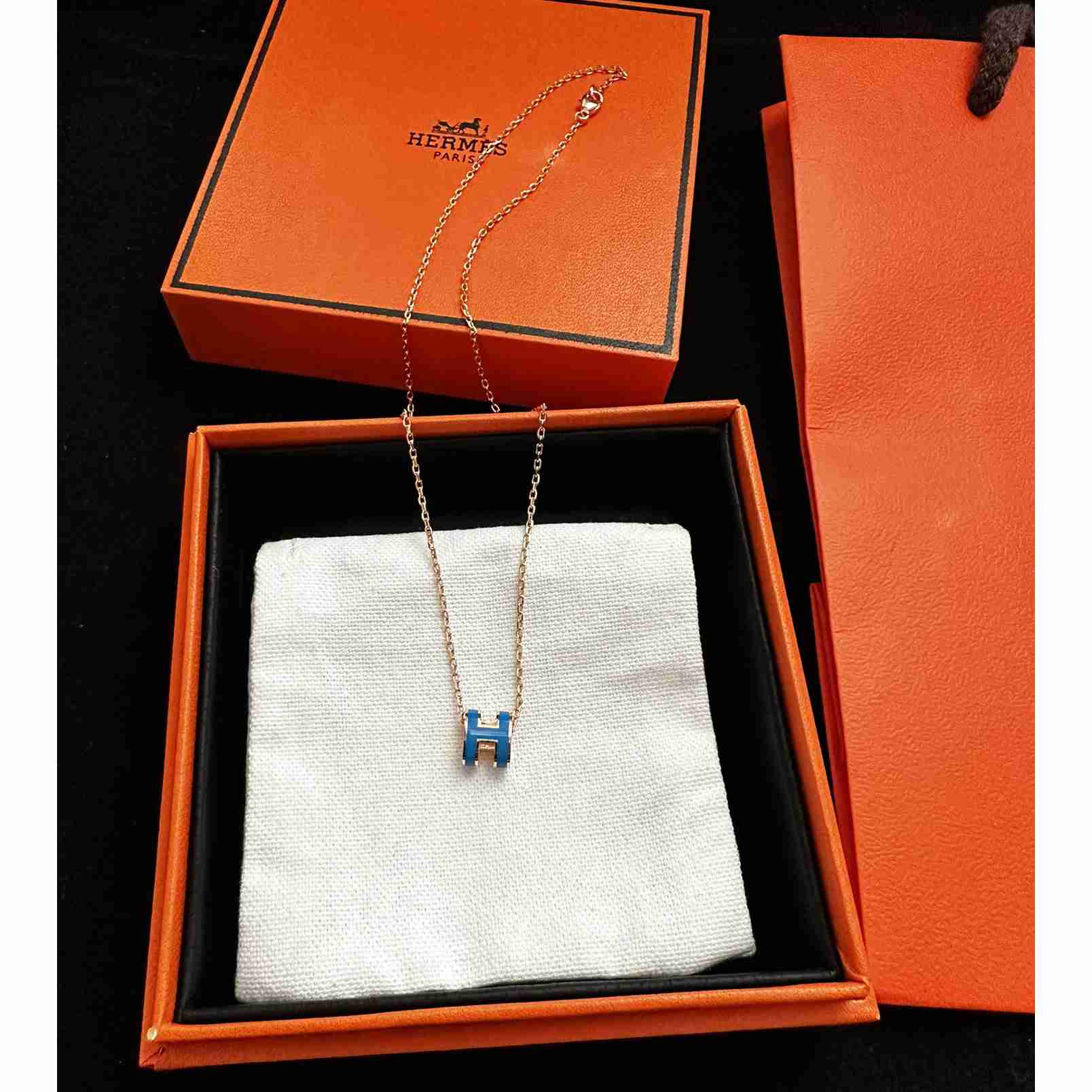 Hermes Mini Pop H Necklace - DopestKickz