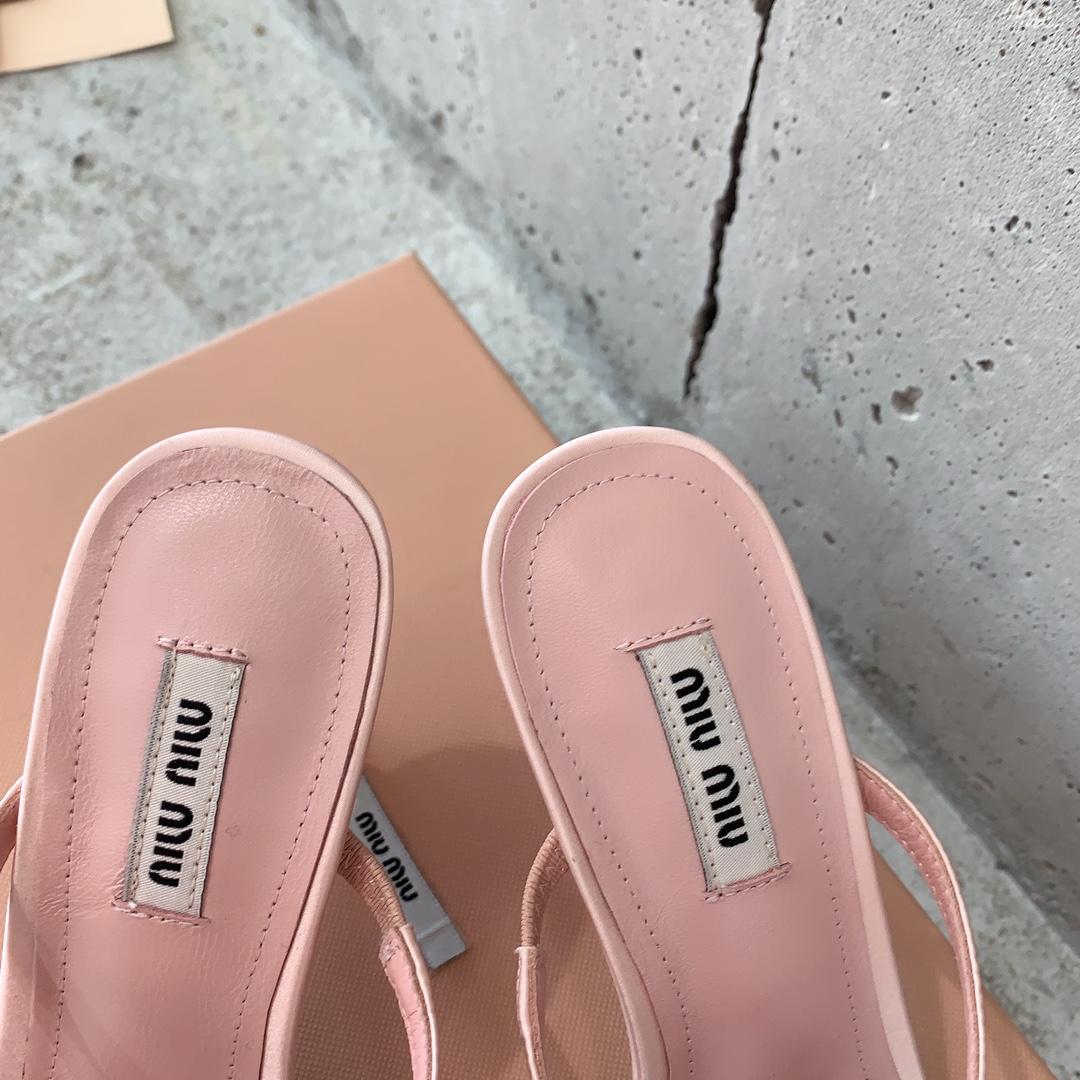 Miu Miu Satin Bow Sandals - DopestKickz