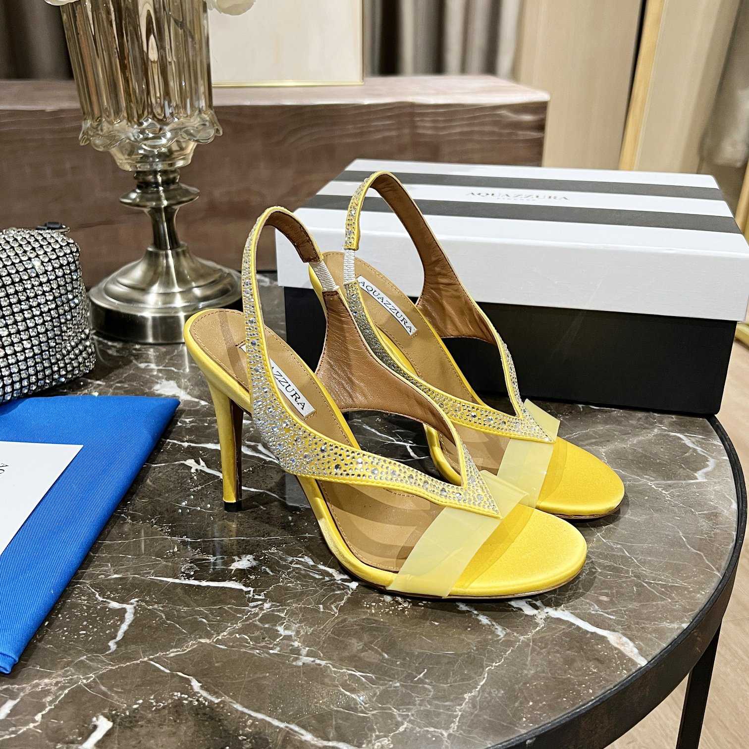 Aquazzura Izzy Plexi Sandal 105 - DopestKickz