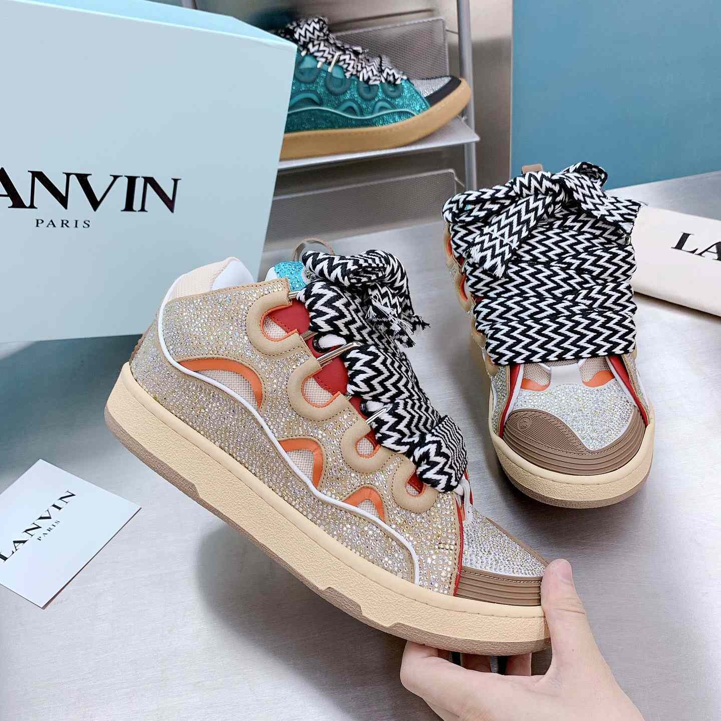 Lanvin Curb Low-Top Sneakers - DopestKickz