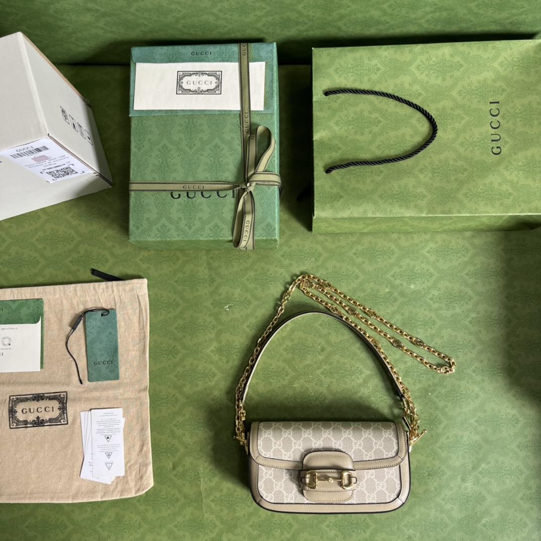 Gucci Horsebit 1955 Shoulder Bag(24-13-5cm)   - DopestKickz