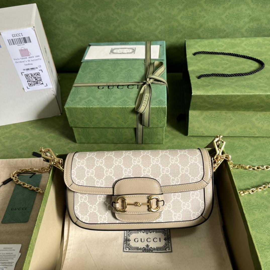 Gucci Horsebit 1955 Shoulder Bag(24-13-5cm)   - DopestKickz