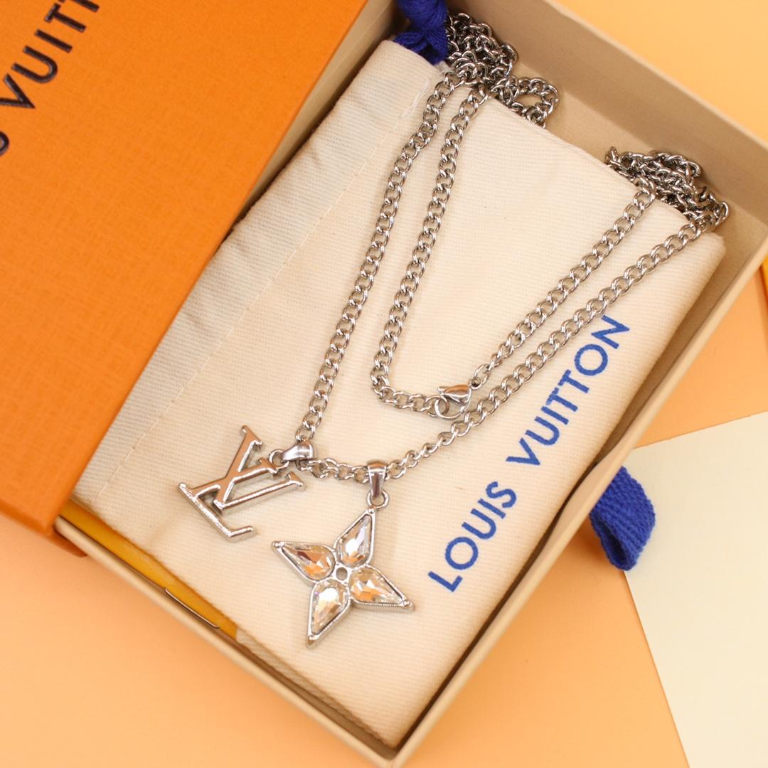 Louis Vuitton Flower Cut Necklace    M00680 - DopestKickz