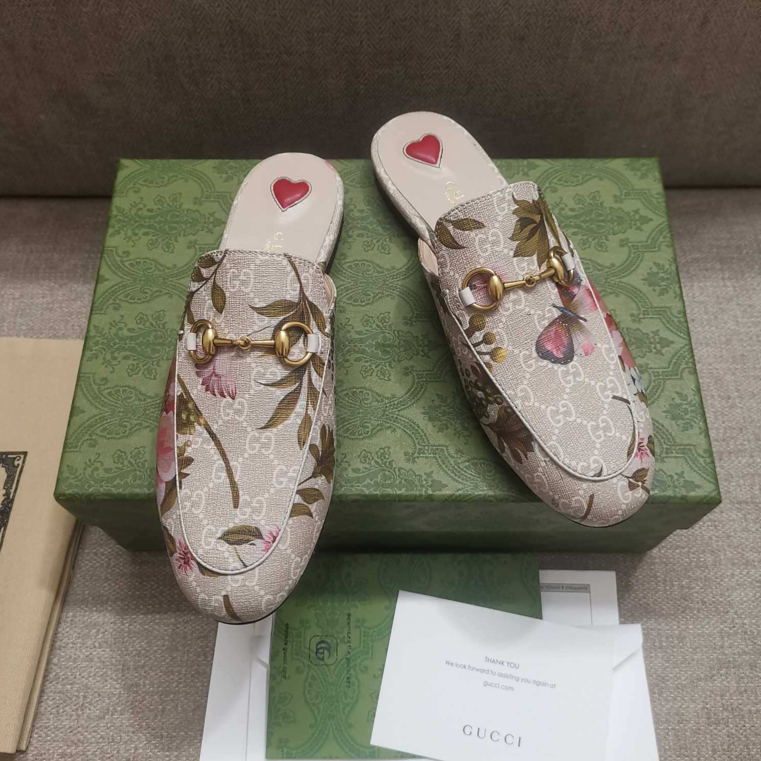 Gucci Women's GG Flora Princetown Slipper - DopestKickz