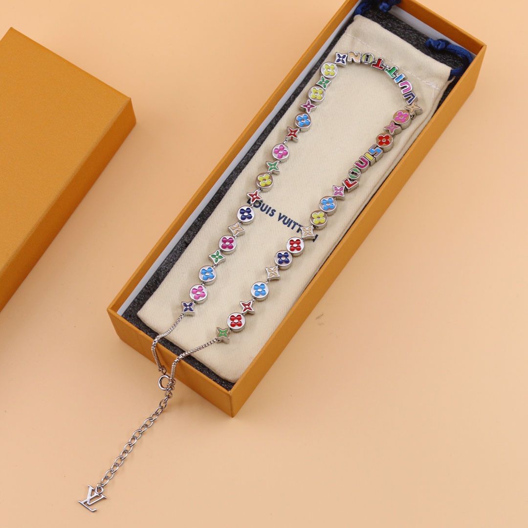 Louis Vuitton Monogram Party Necklace   MP3281 - DopestKickz