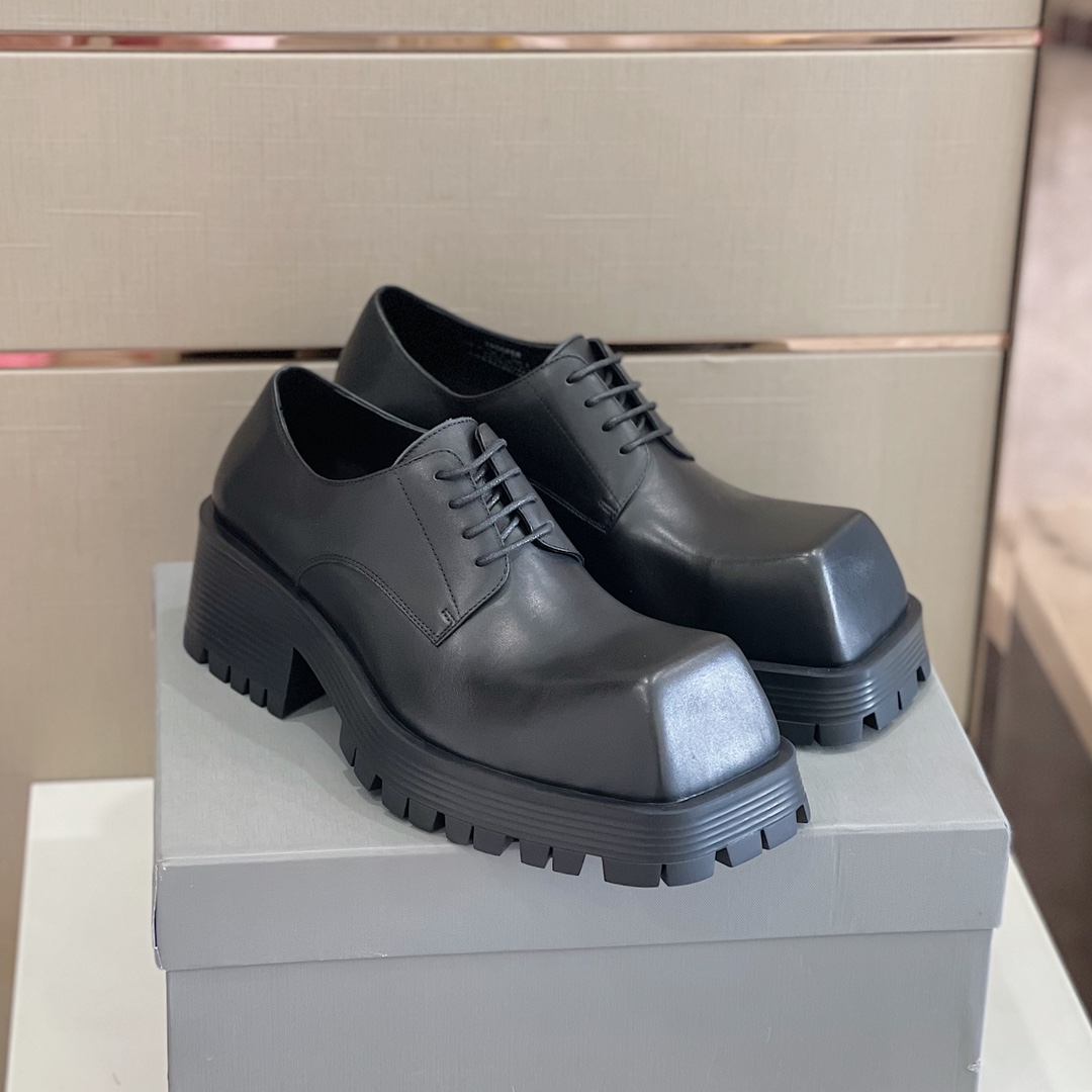 Balenciaga Men's Rhino Derby In Black  - DopestKickz
