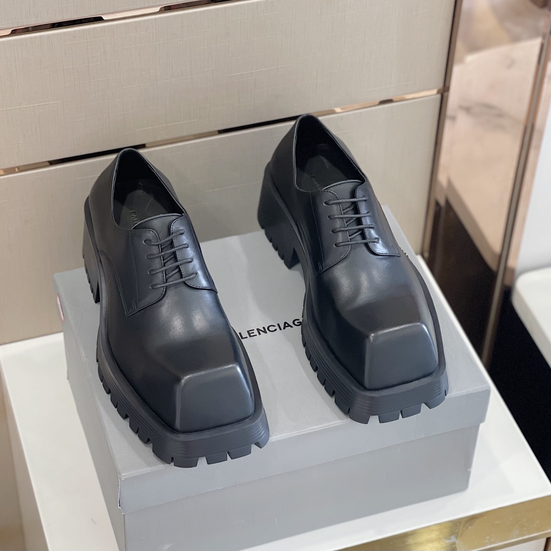Balenciaga Men's Rhino Derby In Black  - DopestKickz