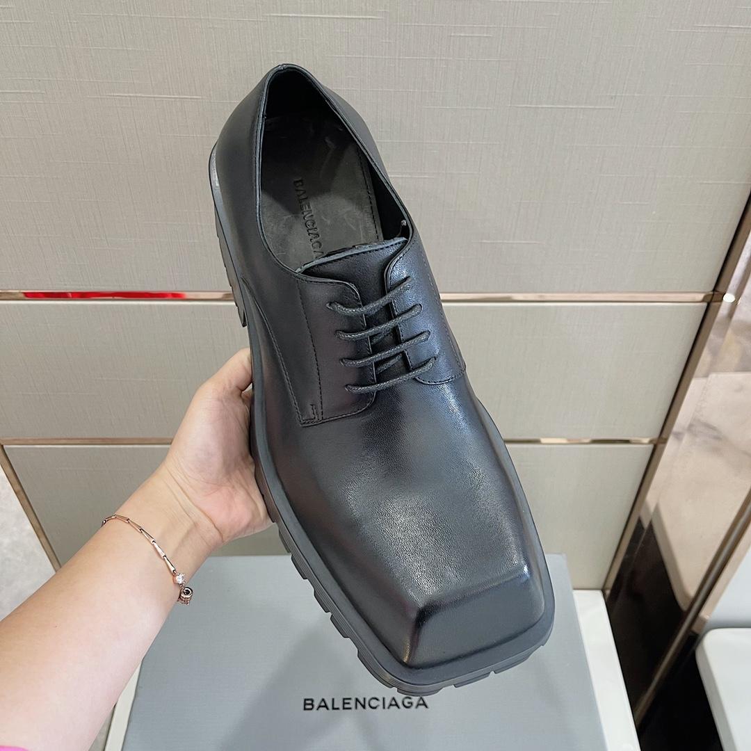 Balenciaga Men's Rhino Derby In Black  - DopestKickz