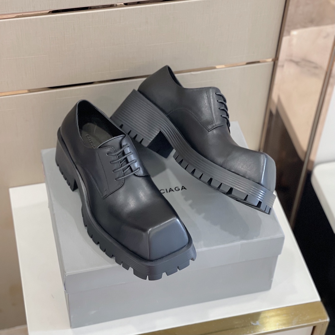 Balenciaga Men's Rhino Derby In Black  - DopestKickz
