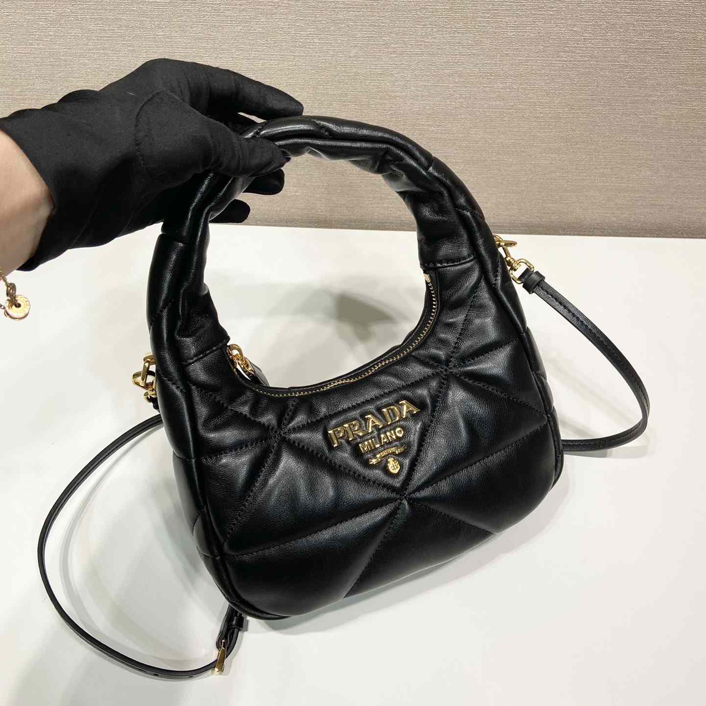 Prada Nappa-Leather Mini Bag With Topstitching - DopestKickz
