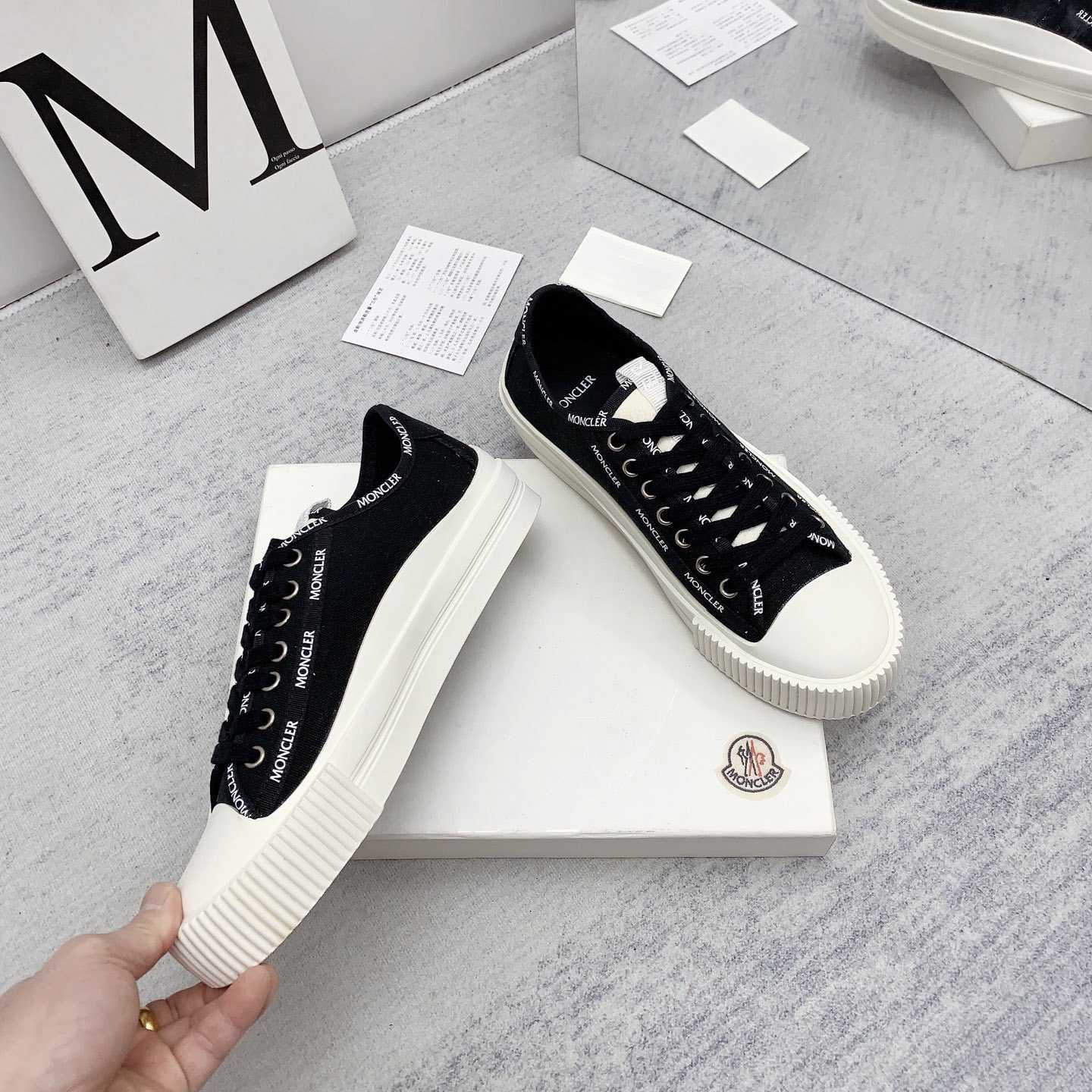 Moncler Glissiere Low-Top Sneakers - DopestKickz